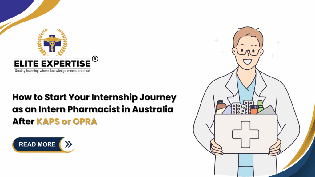 Intern pharmacist in Australian pharmacy