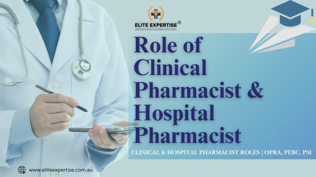 clinical & hospital pharmacists roles with salary insights, requirements to practice in Australia and how elite expertise helps you to succeed in your career.